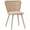 Καρέκλα Daniele 058-000067 46,5×57,5×77,5cm Natural