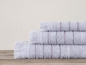 Πετσέτες Elite (Σετ 3τμχ) Lilac Grey Nima