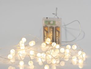 Διακοσμητική Γιρλάντα Μπαταρίας Με 40 Mini Led Φωτάκια Eurolamp 600-11469